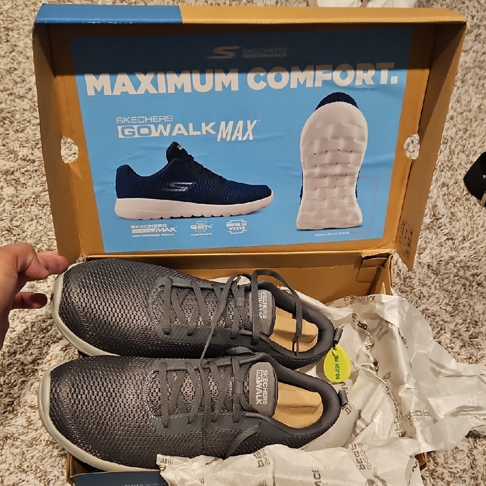 Skechers Men's Go Walk Max Gray Shoes